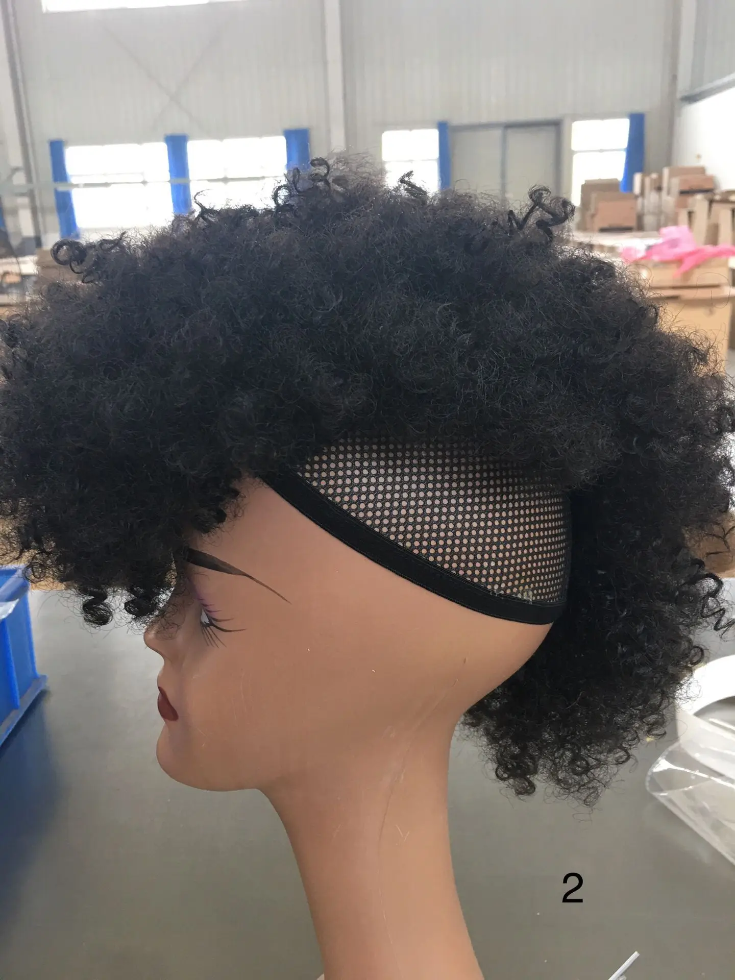 Grampos de Peruca em Extensões de Cabelo Blice Sintético Alta Puff Afro Kinky Encaracolado Curto Meio-parte 90 g - Peça Ntural Preto 12 High Quality Apliques e perucas