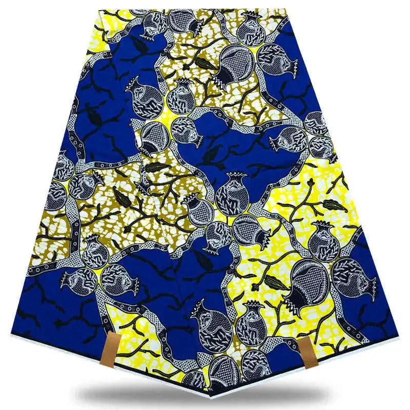 

Blue Ankara 100% cotton Fabrics 2019 Nigerian Wax Print Fabric High Quality African dutch wax Fabrics For Patchwork BSG13