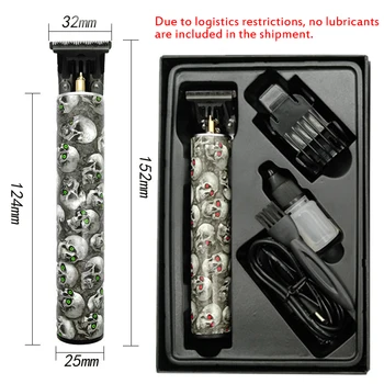 

Noctilucent Electric Hair Clipper Hair Trimmer Hair Cutting Machine Hair Electric Clippers Rechargeable Skull Barber machine