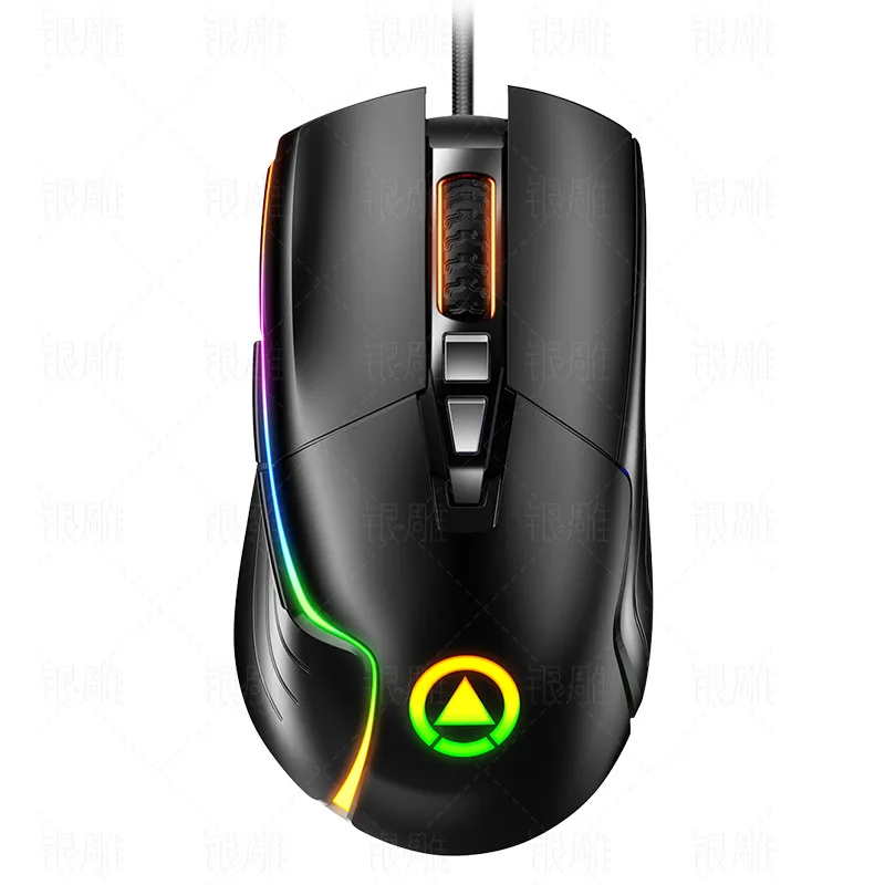 

Professional E-sports Gaming Mouse USB Wired RGB Breathing Luminous Macro Programmable Mice 3325 Engine for PUBG CF For LOL DNF