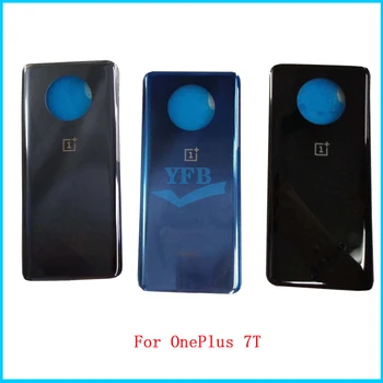 

10PCS Back Battery Cover Rear Door Housing Cover Case Replacement For Oneplus 7T Oneplus 1+ 7T With Logo