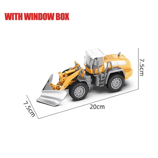 Classic Bulldozer Crane Excavator Trucks Vehicles Juguetes Carros Boy Alloy Engineering Truck Cars Toys for Kids Boys Xmas Gifts Shovel Truck