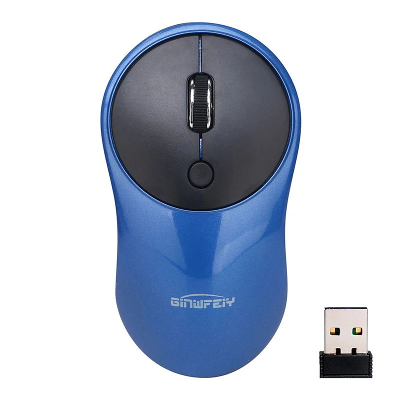 Синий 2,4G USB 3,0 перезаряжаемая беспроводная мышь офисная игровая домашняя компьютерная портативная мышь 3 регулируемых dpi - Цвет: Синий