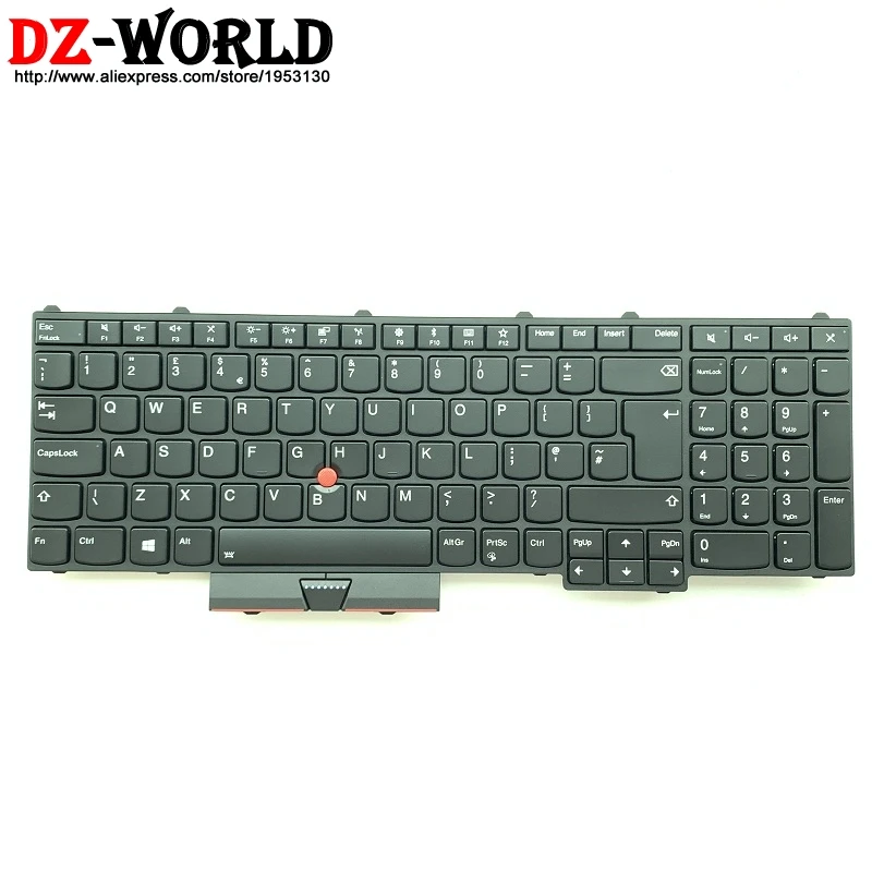 Британский английский клавиатура с подсветкой для lenovo Thinkpad P51 P71 ноутбук Подсветка Teclado 01HW229 01HW311 SN20M15475