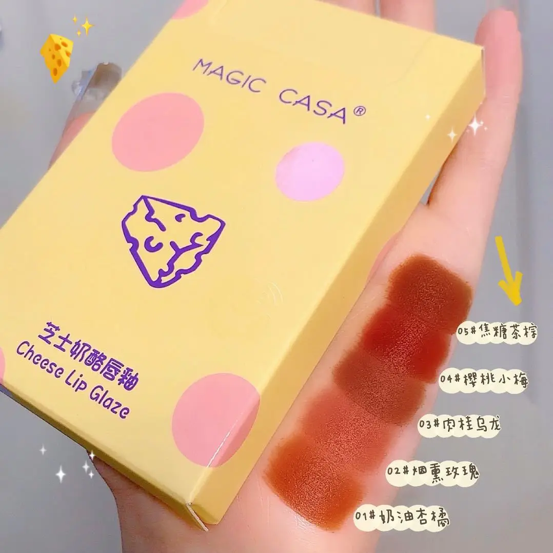 New Magic Casa Cheese Cheese Lipstick Five Lip Glaze Set Matte Velvet Lip Mud Lipstick Beauty Lipstick Set Make Up Lipstick Aliexpress