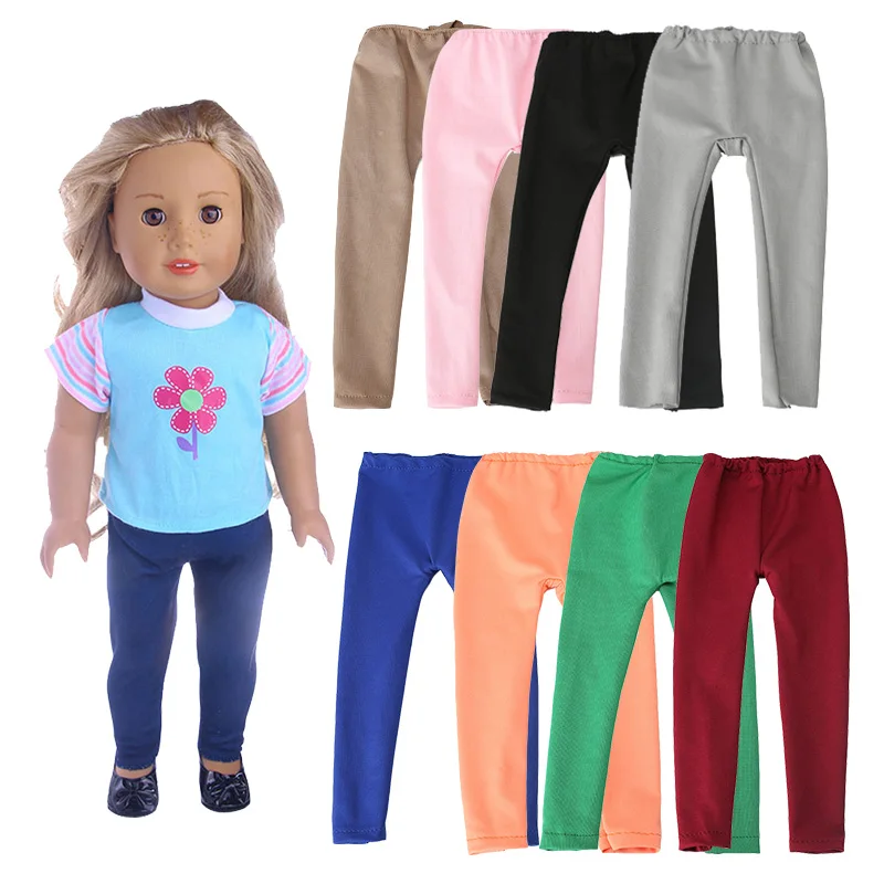 

Doll Leggings Pants Fit 18 inch 43cm Doll Clothes Born Babies Doll Clothes For Baby Birthday Festival Gift Girl's Russia Toy