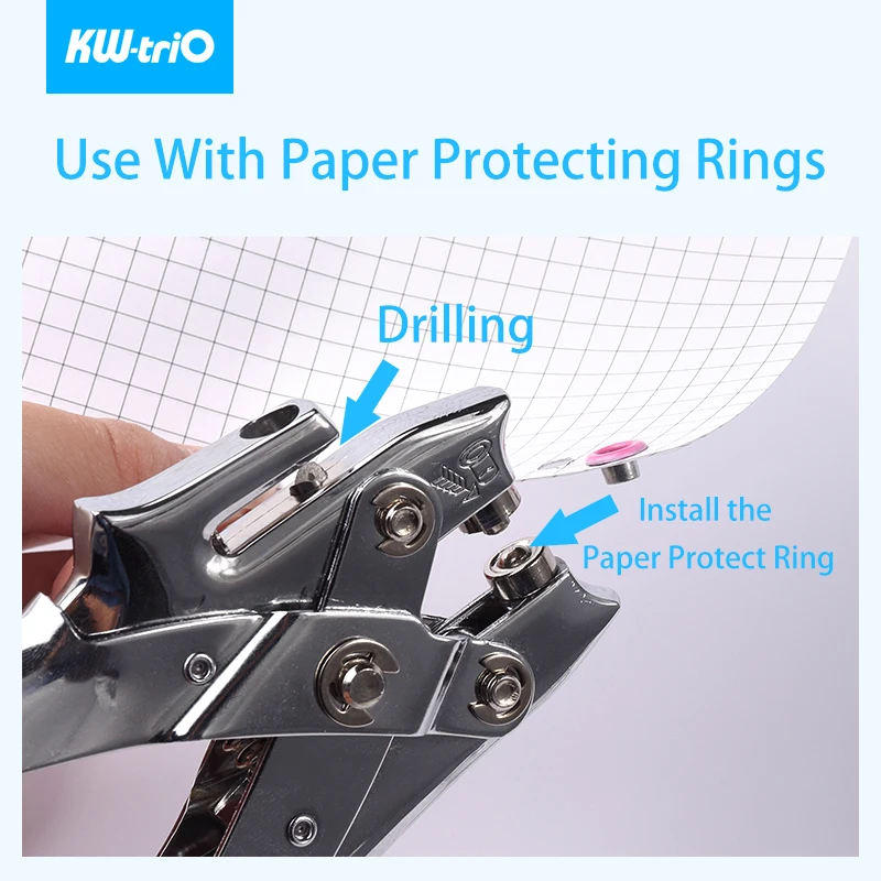 KW-TRIO Single Hole Punch,Heavy Duty Paper Hole Punch, 20 Sheet Punch  Capacity, Hand Craft Hole Puncher For Paper Art Project - AliExpress