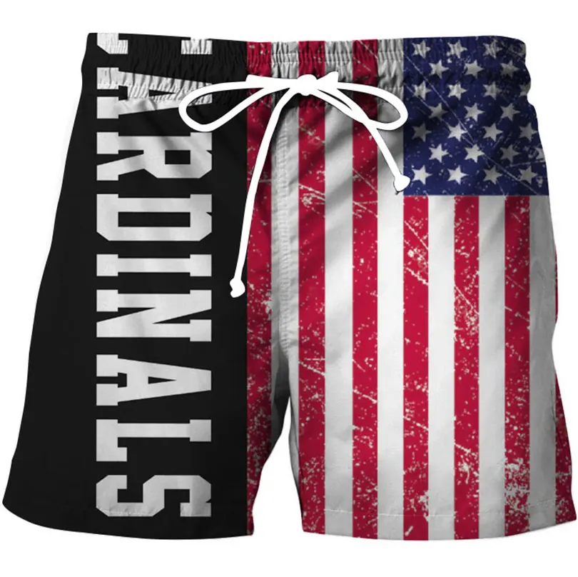 Bañadores cortos con estampado 3D de bandera nacional para hombre, ropa de calle informal deportiva, pantalones cortos de playa, moda de baño, novedad de verano