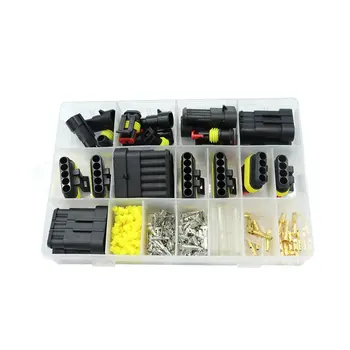 

1-6 Pin Way Car Electrical Wire Connector Car Motorcycle Waterproof Terminal Wire Connector Plug Fuse Assortment Box Kit