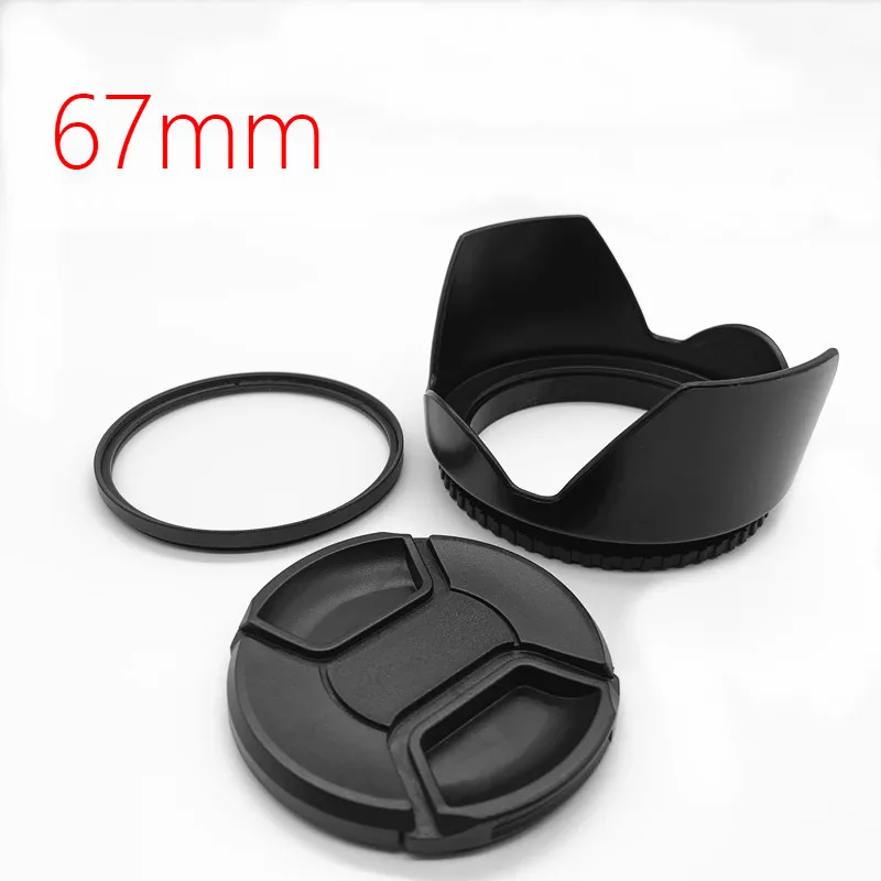

67mm Lens Hood Cap UV Filter FOR Nikon D200 D300s D90 D5100 D7000 18-105mm