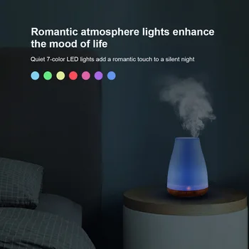 

100ml Colorful Humidifier Air Dampener Ultrasonic Mini Humidifier Oil Cool Mist Aroma Diffuser for Indoor Home Office Supplies