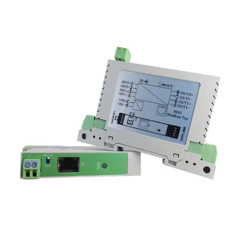 

4-20mA to Ethernet Analog Acquisition Module MODBUS TCP Control Analog 0-10V Output Card