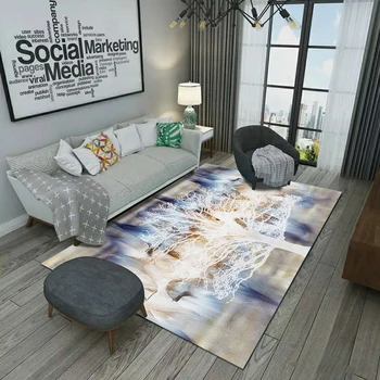 

Rugs And Carpets For Home Living Dining Room Study Bedroom Centrance Hall Nordic Geometric Big Carpet Non-slip Outsole Bedside