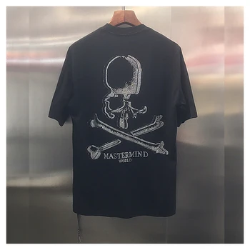 

Spring and summer 2020 new fashion brand MMJ half sleeve top couple pure cotton hot diamond skull short sleeve T-shirt