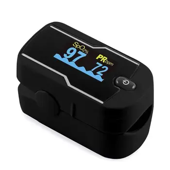 

OLED Digital Silicone Pad Fingertip Pulse Oximeter Heart Rate SPO2 PR Blood Oxygen Sleep Monitor Without Battery Detector Health