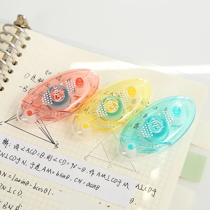 8mmx 5m Transparent Double Sided Adhesive Paper Tape Dot Runner Roller