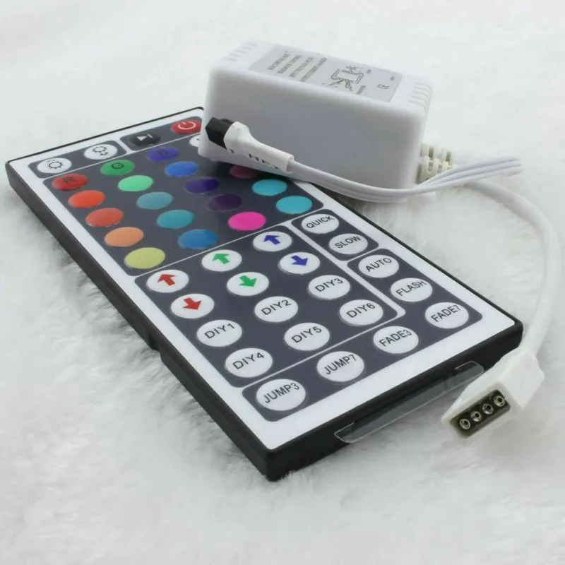 10 м 32FT 3528 Водонепроницаемая SMD RGB 600 светодиоды светодиодный светильник полоса 44Key ИК пульт дистанционного управления праздничное освещение гибкий Цвет