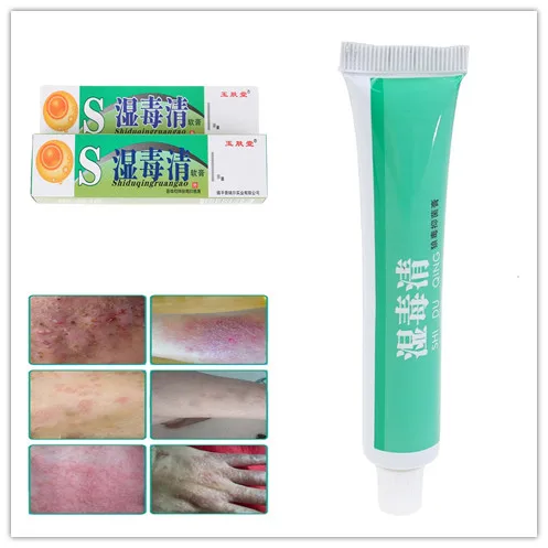 1pc Eczema Ointment Chinese Herbal Skin Topical Antipruritic Ointment Psoriasis Cream Pruritus Dermatitis Itching Plaster