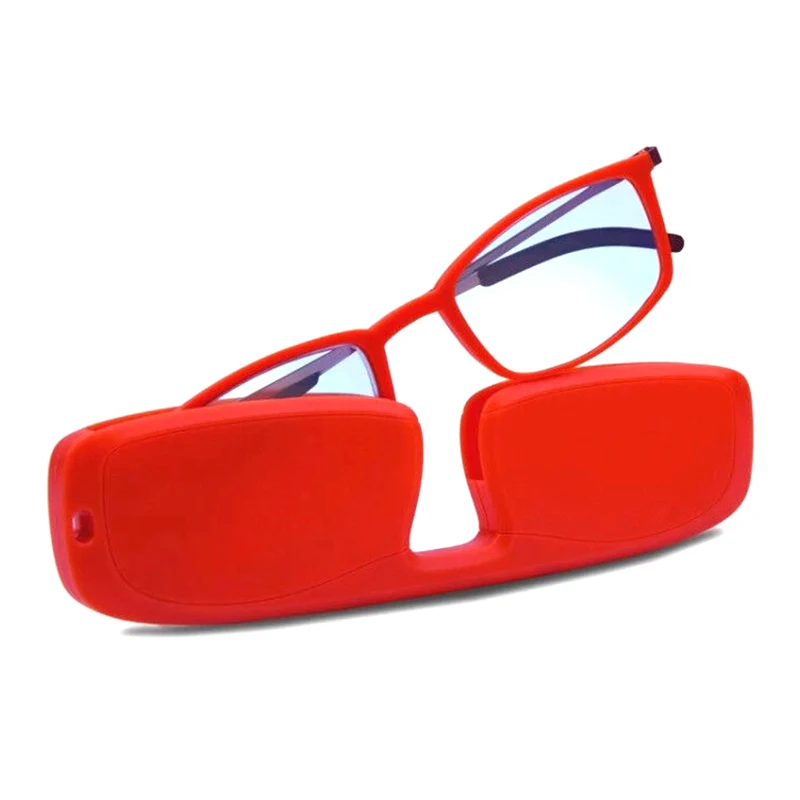 Occhiali da lettura tascabili portatili per uomo donna occhiali presbiti  con custodia nero Tr90 Full Rim Computer Anti luce blu - AliExpress Apparel  Accessories