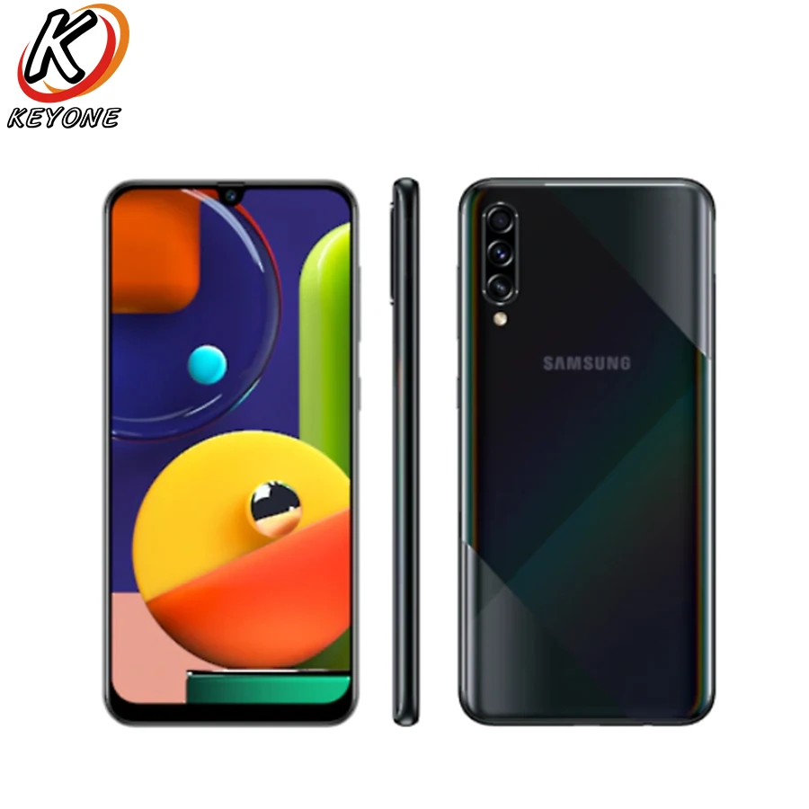 Мобильный телефон samsung Galaxy A50s A507FN-DS, 6,4 дюймов, 6 ГБ ОЗУ, 128 Гб ПЗУ, восьмиугольная Тройная задняя камера, экран, отпечаток пальца, смартфон