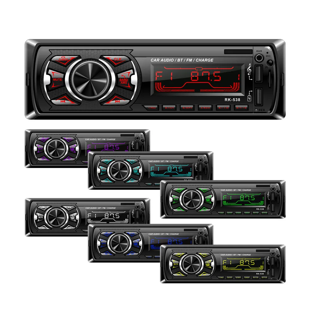 Hot Car Radio Bluetooth MP3 Multimedia Player FM Aux Input Receiver USB with Steering Wheeling Remote Control Car MP3 Player