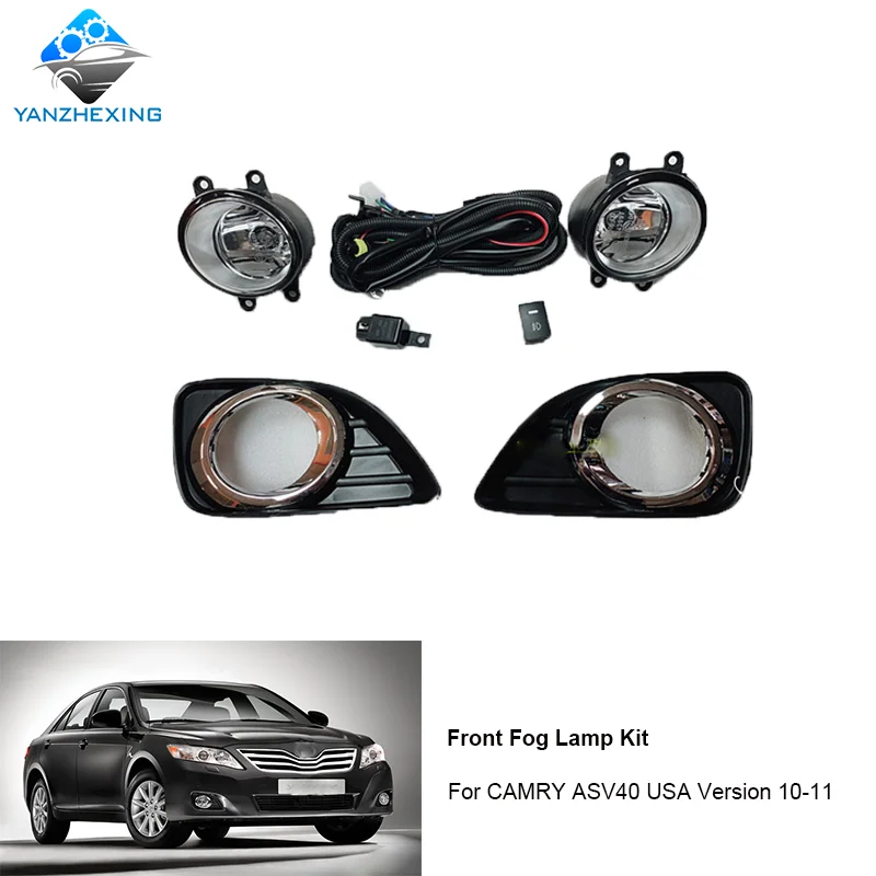 YZX Front bumper fog lamp kit for CAMRY ASV40 USA Version 2010 2011 light set | Автомобили и мотоциклы