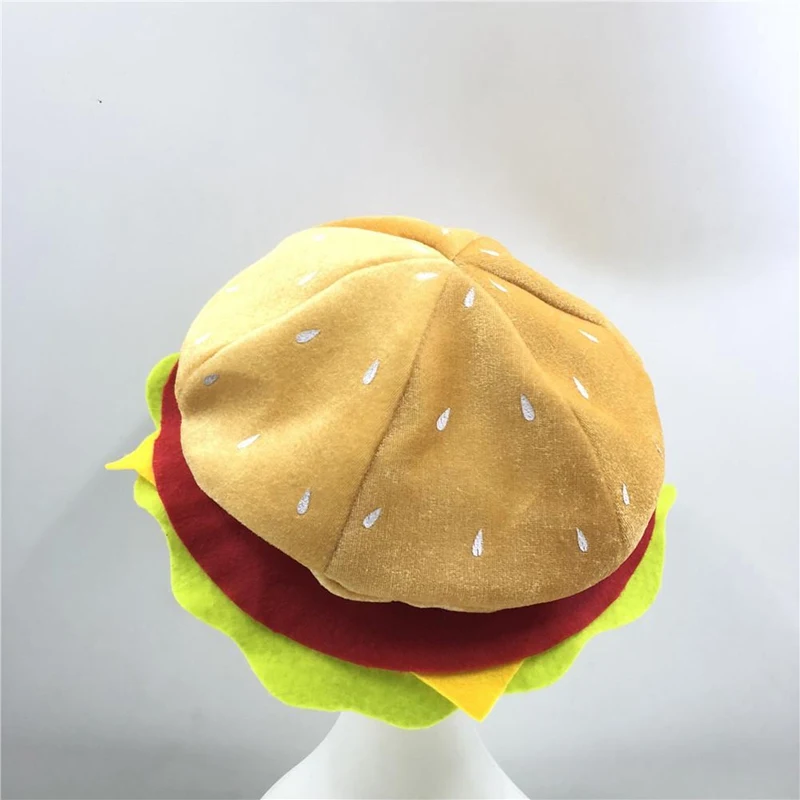 WZCX Burger смешная шляпа на Хеллоуин индивидуальные вечерние ПАСХАЛЬНЫЕ ДНИ унисекс Tide Повседневная шапка для взрослых