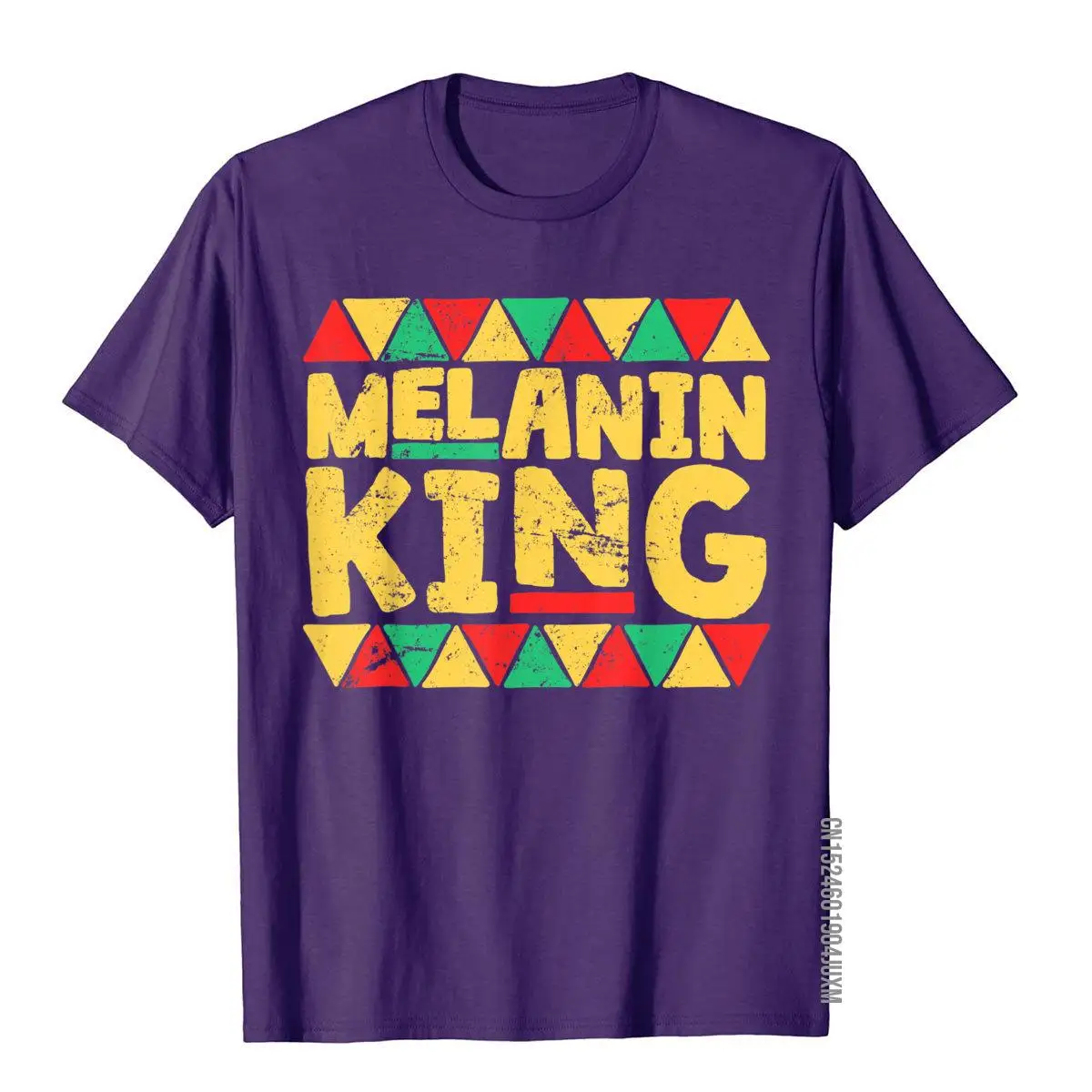 Melanin King Black History Month T-Shirt African Pride Shirt T-Shirt__97A1904purple