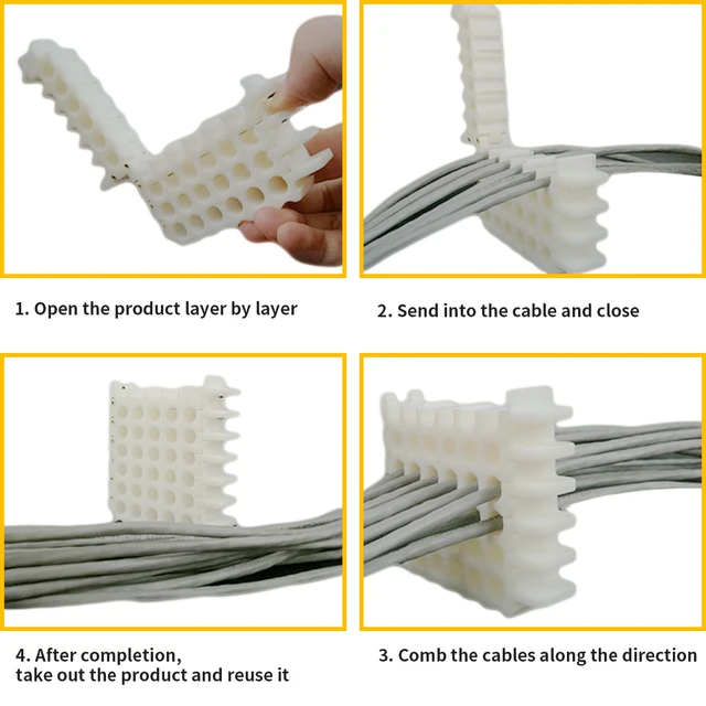 Cable Comb - Cable Dresser, Bundler, and Organizing Tool