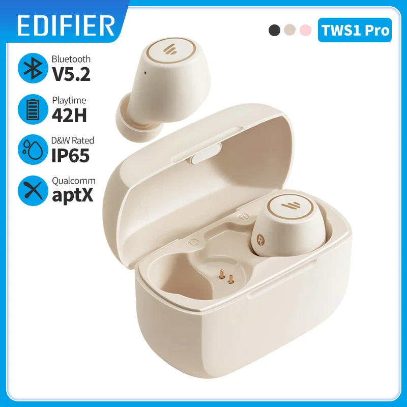 Беспроводные наушники EDIFIER TWS1 Pro Bluetooth-наушники TWS Bluetooth Поддержка aptX быстрая