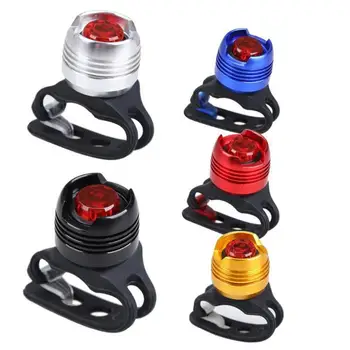 

Led Aluminum Alloy Taillights High Brightness Ruby Taillights Warning Safety Helmet Lights Bicycle Fog Lights