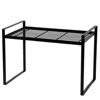 

LUDA Steel Kitchen Dish Rack Black Tableware Bowl Fork Oil Bottle Condiment Seasoning Spice Jar Storage Holder Organization