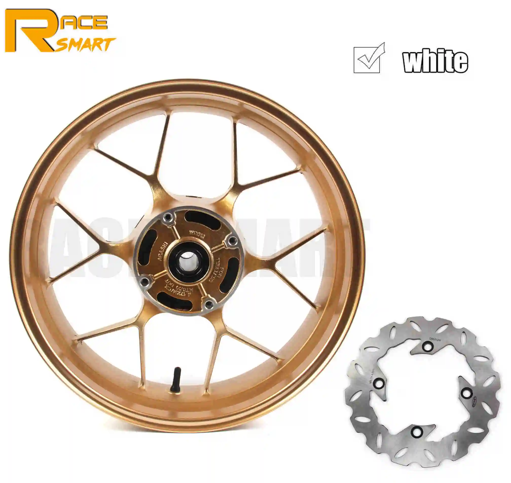 White wheel rim Обод колеса мотоцикла для Honda CBR600RR 2007- обода заднего колеса мотоцикла диски CBR 600RR 2013 - Цвет: White wheel rim