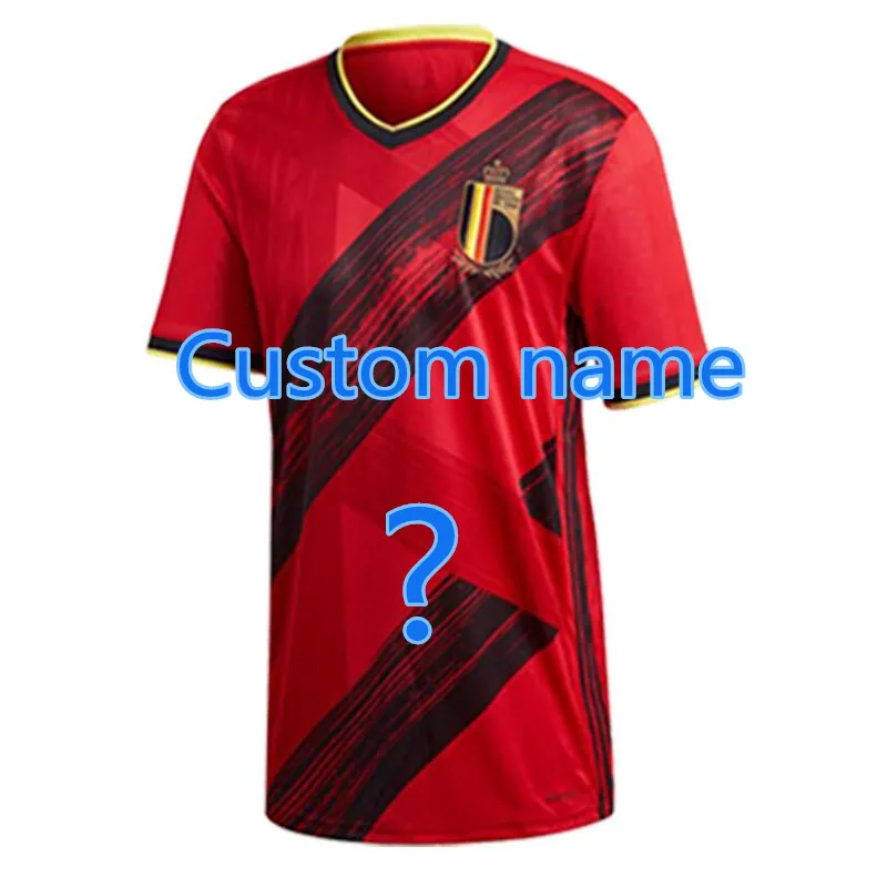 shirt Для взрослых,, Бельгийская футболка HAZARD LUKAKU MERTENS, футбольная рубашка, домашняя, 20, 21, VERMAELEN DE BRUYNE NAINGGOLAN, футбольные рубашки - Цвет: shirt
