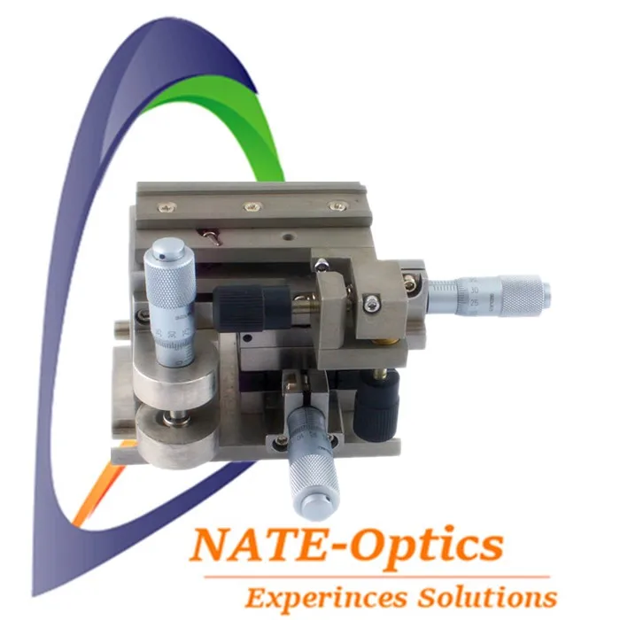 

NT06FA Precise Five Dimensions Optical Fiber Adjusting Frame Precision Manual Multi-Dimensional Displacement Platform Fiber Fixe