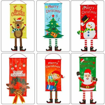 

Christmas Hanging Flag/XMAS Decoration/Window Hotel Mall Scene Decor/Festival Atmosphere Scene Arrangement/Children's Gifts