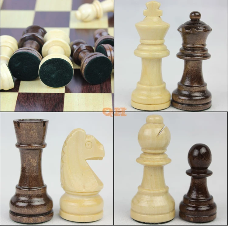 Jeu d'échecs en bois, jeu de société échiquier