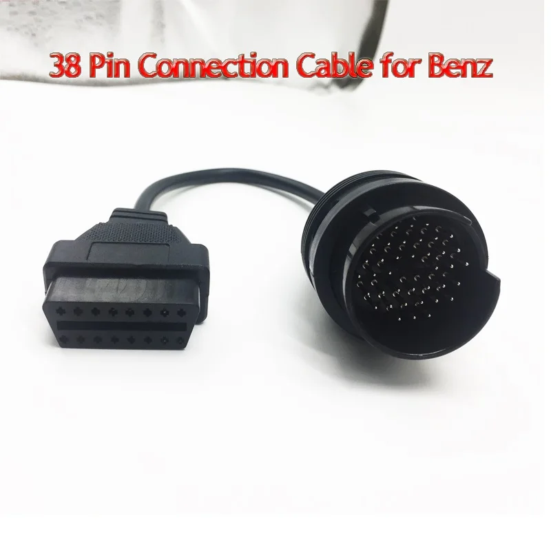 New MB 38PIN to 16PIN car extention cable OBD2 Diagnostic Adapter 38pin for Merceds Connection auto connection | Автомобили и