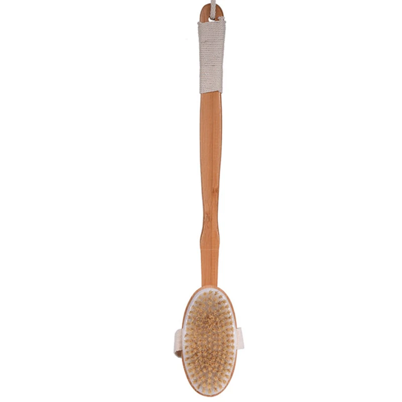 

Hot Sale Soft Bristle Removable Handle Long Handle Bath Brush for Cleaning Body