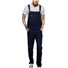 JAYCOSIN Mens Jeans Wash Overall Jumpsuit Streetwear Pocket Suspender Pants casual Trousers Hip Hop Sweatpants Male Overalls 102