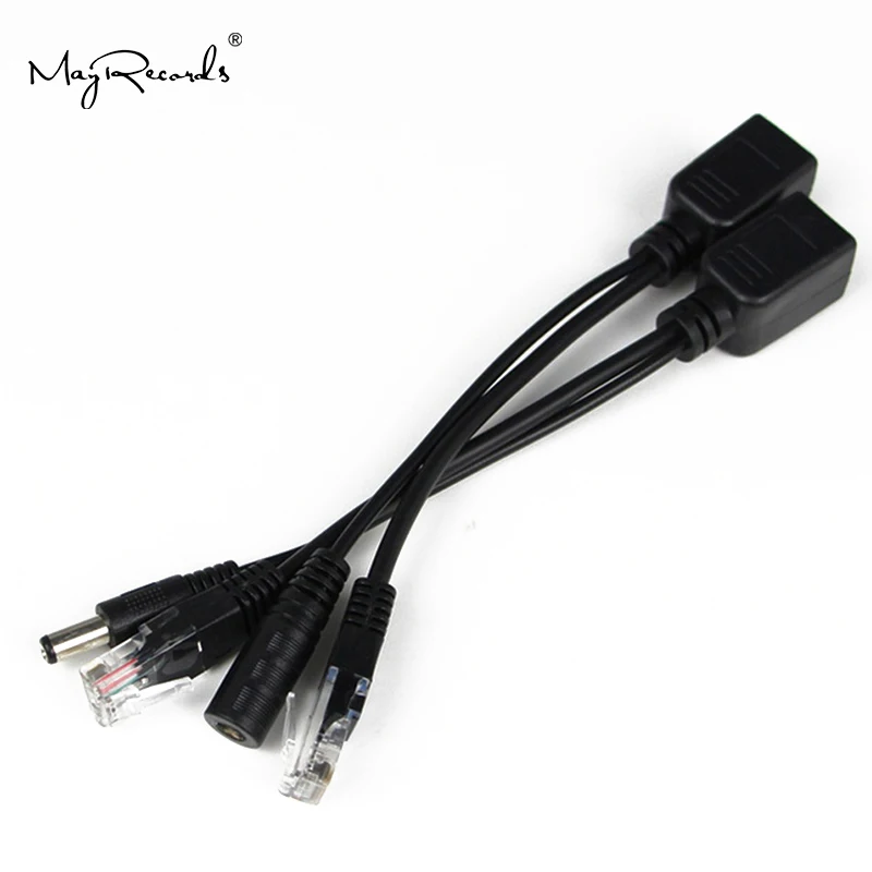 Кабель POE для IP камеры Пассивный адаптер Power Over Ethernet разветвитель инжектор модуль