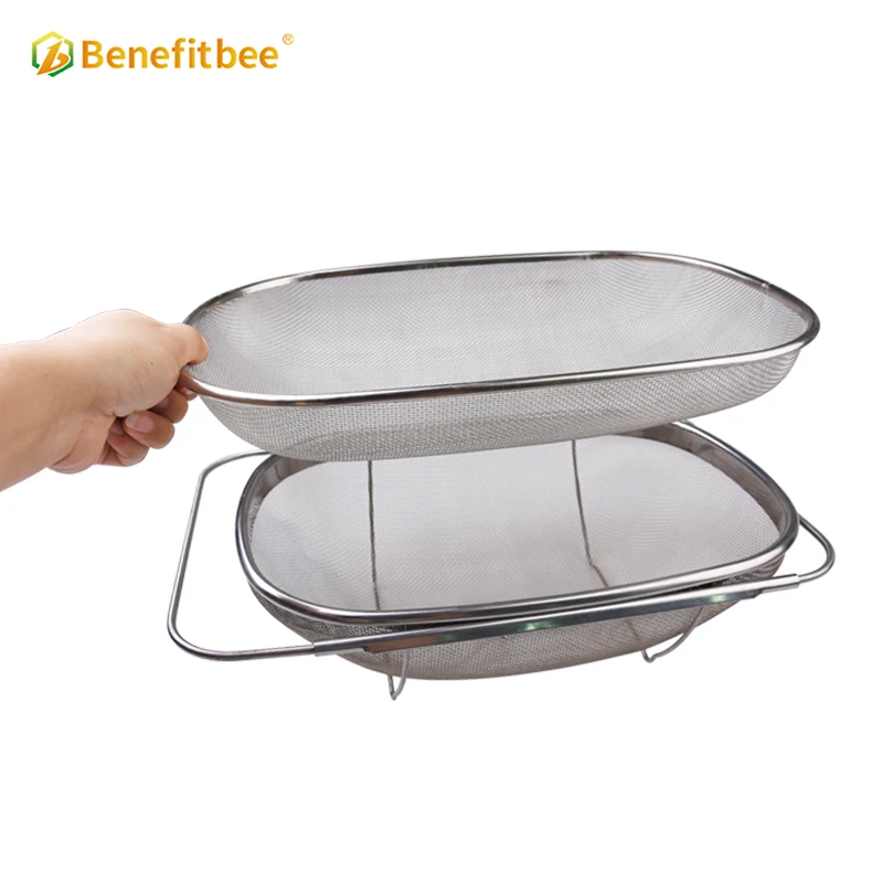 

Benefitbee Brand Big Honey Filter Stainless Steel Filters for Honey Extractor Double Mesh Honey Tools Beekeeping Tool 35MM