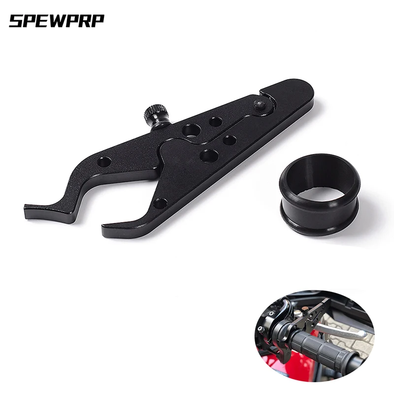 

SPEWPRP Universal Motorcycle Throttle Lock Cruise Control Clamp Aluminum Cruise Control With Assist Rubber Ring Motorcycle parts