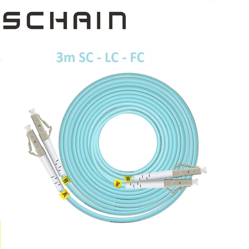 

LC SC FC ST UPC OM3 Fiber Optic Patch Cable Duplex Jumper 2 Core Patch Cord Multimode 2.0mm Optical Fiber Patchcord fibra optica