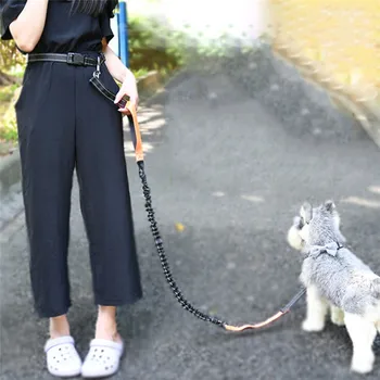 

Dogs Hands Free Leash Leash Running Bag Elasticity Hand Freely Harness Collar Jogging Lead ·adjustable Waist Rope Waist Belt