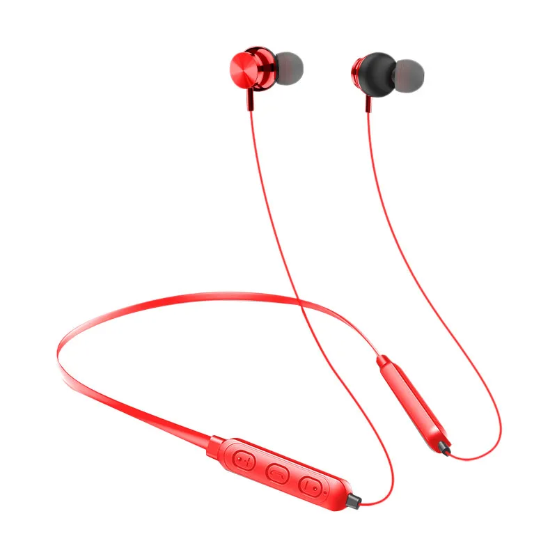 Горячая Металлическая магнитная Bluetooth 5,0 гарнитура Мобильная Беспроводная Bluetooth гарнитура с микро-телефоном Tf карта памяти