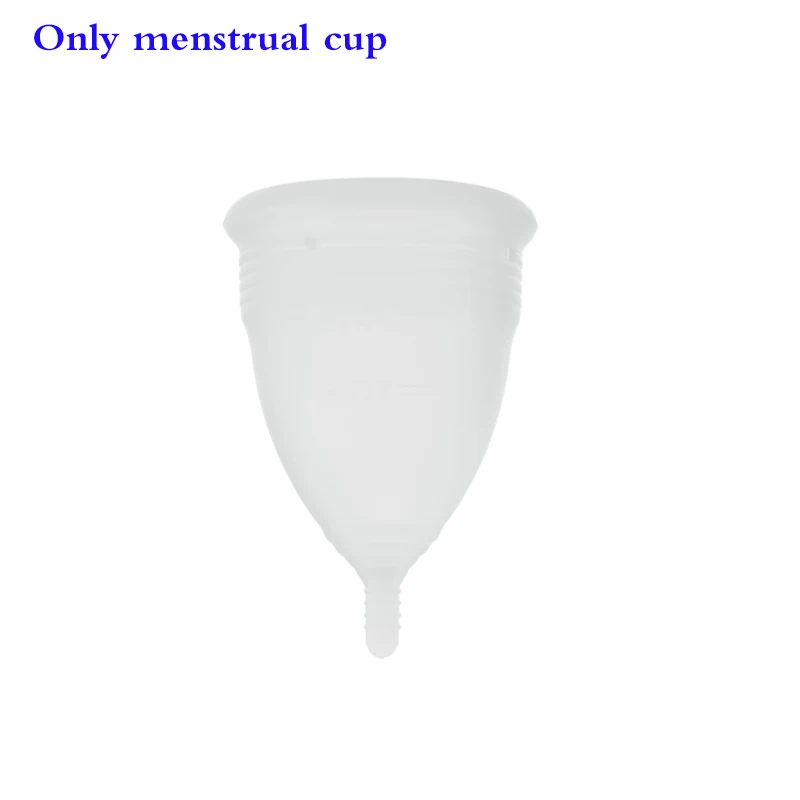 Женская Гигиеническая продукция, менструальная чашка, медицинская силиконовая копа, менструальная Женская копа, многоразовая силиконовая чашка - Цвет: only Transparent cup