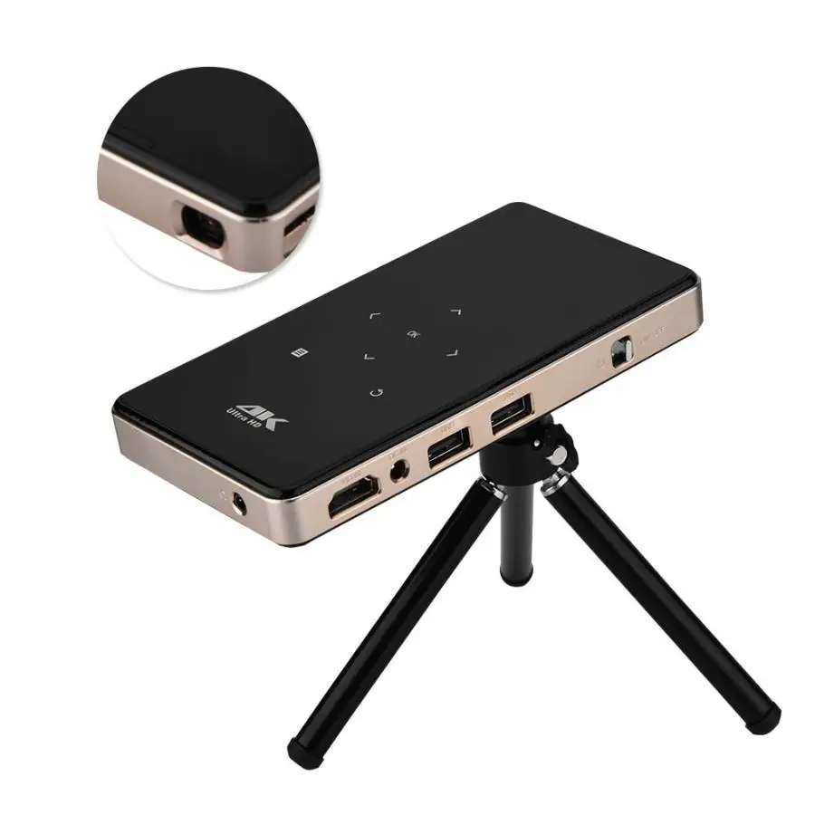Карманный проектор 2 4G WiFi 1080P микро 4K 30 120in проекция 32 Гб TF карта беспроводной Мини