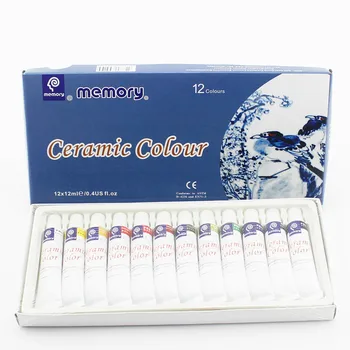 

12 color ceramic painting pigment glass textile pigment art pigment