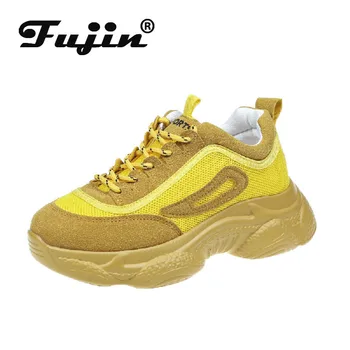 

Fujin Summer Sneakers Women 2020 Mixed Colors Flat Shoes Dropshipping Platform Cross Tied Fashion Thick Bottom Leisure Shoes